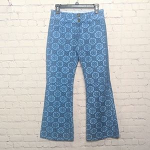 Alice + Olivia Printed Vintage Flare Pants